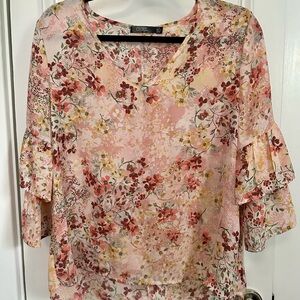 Women's Floral Pink Top